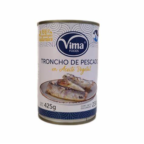 Tronchos de pescado en aceite  425g