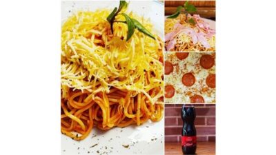 Combo #3 (2 espaguetis +1 pizza + bebidas)