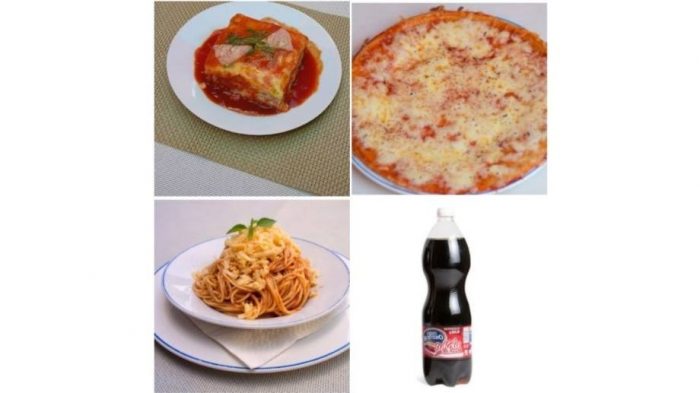 Combo #5 (lasaña + espagueti + pizza + refresco)