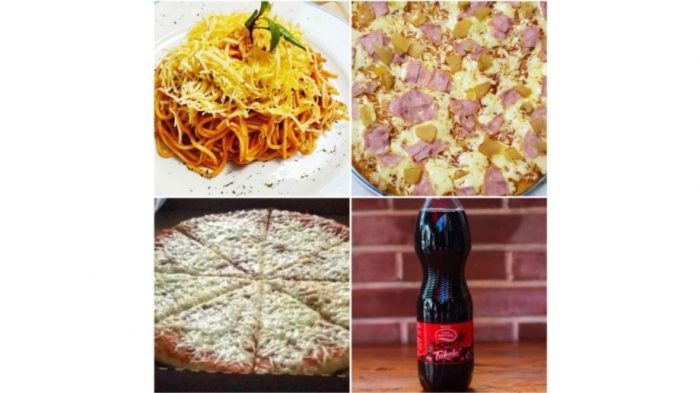Combo#2 (1espaguetis + 2 pizzas + Bebida)